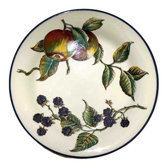 Set of 4 Pier 1 Macintosh Earthenware Salad/Dessert Plates Angleterre England 8" - Picture 4 of 11